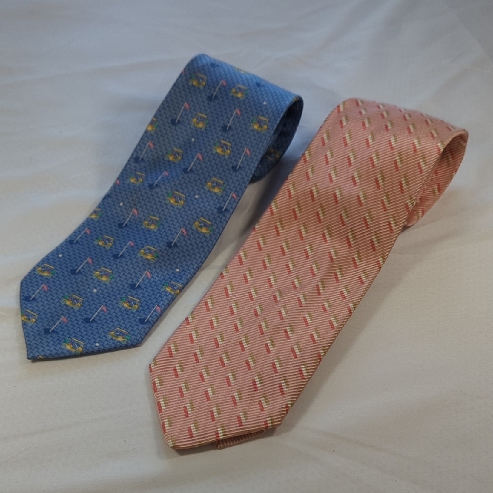 Gianfranco Ferre Blue and Pink Ties